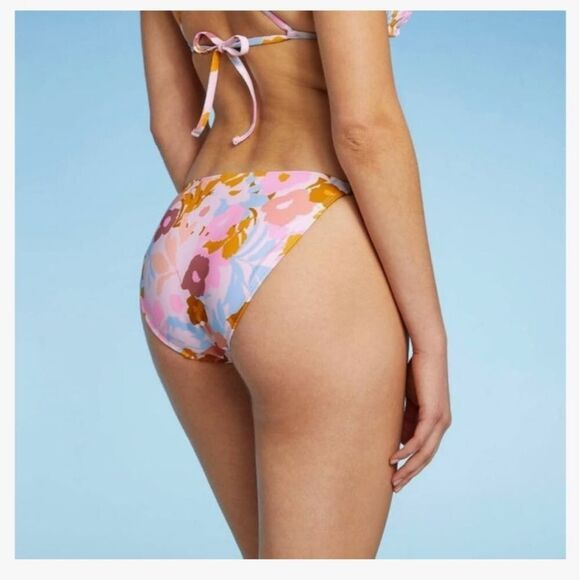 Xhilaration xl Strappy bikini bottom floral print y2k colorway soft new swim - Picture 12 of 12
